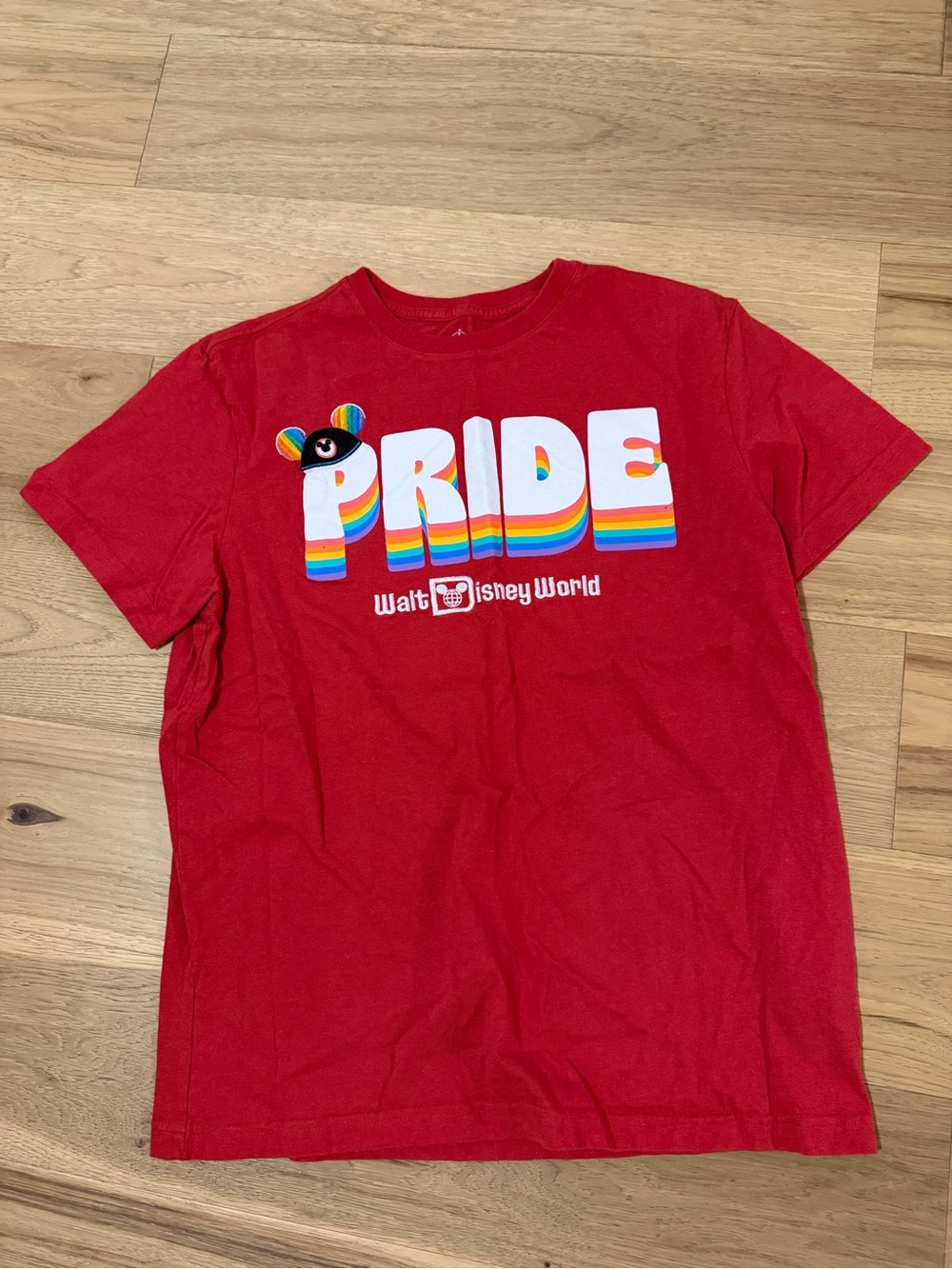 Disney Red PRIDE Rainbow Walt Disney World Tee